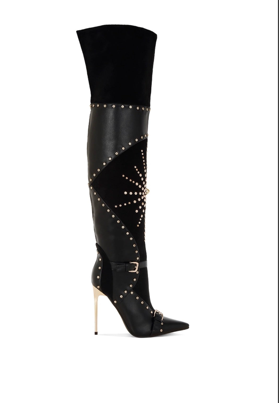 Embellished Stiletto Boots