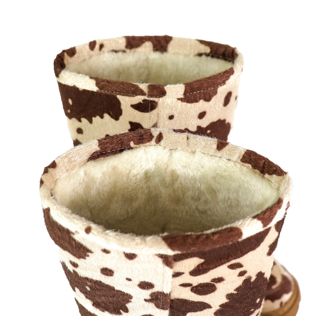 Women’s Ankle Boots Mocha Cow